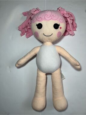 Build A Bear Lalaloopsy Jewel Sparkles Plush Doll 2013 Pink Hair No Clothes Y2K